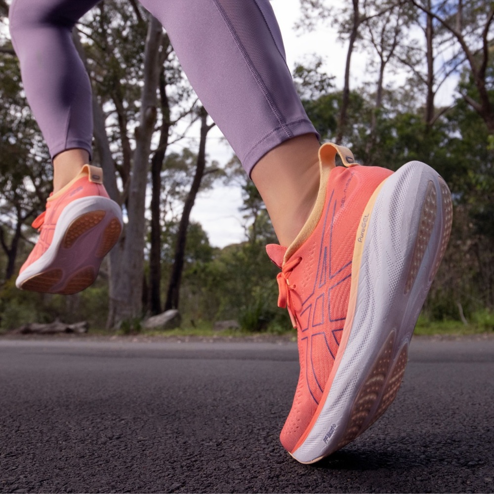 Asics Women's Gel-Nimbus 25 Athletic Shoes - Coral